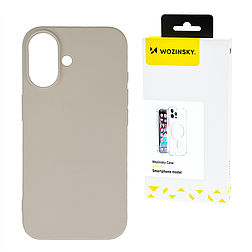 Wozinsky szilikon tok Samsung Galaxy S24 FE-hez, bézs