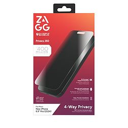 ZAGG InvisibleShield Glass Elite Privacy 360 iPhone 16 Pro Max készülékhez