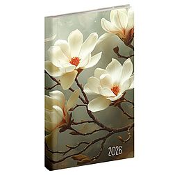 Zsebnaptár 2026 REALSYSTEM Picture álló fehér lapos Magnólia