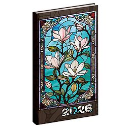 Zsebnaptár 2026 REALSYSTEM Picture álló fehér lapos Ólomüveg