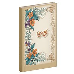 Zsebnaptár 2026 REALSYSTEM Picture álló fehér lapos Vintage