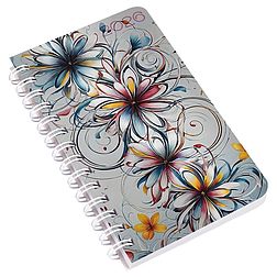 Zsebnaptár 2026 REALSYSTEM SP3 spirál mini 78x128mm heti fehér lapos absztrakt