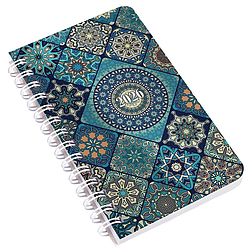 Zsebnaptár 2026 REALSYSTEM SP3 spirál mini 78x128mm heti fehér lapos mozaik