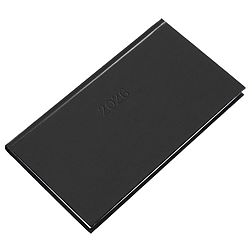 Zsebnaptár 2026 REALSYSTEM Standard fekvő fehér lapos fekete