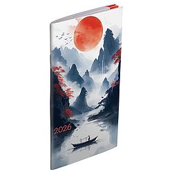 Zsebnaptár 2026 REALSYSTEM zsebirka álló fehér lapos Fantasy