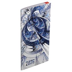 Zsebnaptár 2026 REALSYSTEM zsebirka álló fehér lapos Fraktál