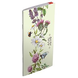 Zsebnaptár 2026 REALSYSTEM zsebirka álló fehér lapos herbárium