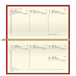 Zsebnaptár 2026 TOPTIMER Classic C030 fekvő sárga lapos szürke