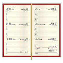 Zsebnaptár 2026 TOPTIMER Classic C035 álló sárga lapos szürke