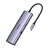 10 az 1-ben UGREEN CM498 USB-C adapter 3x USB-A 3.0, HDMI, VGA, RJ45, SD/TF, AUX 3,5 mm, PD (15601)