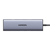 10 az 1-ben UGREEN CM498 USB-C adapter 3x USB-A 3.0, HDMI, VGA, RJ45, SD/TF, AUX 3,5 mm, PD (15601)