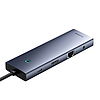 10 portos HUB Type-C Baseus UltraJoy HDMI, VGA, 3xUSB 3.0, PD, RJ45, SD/TF, 3,5 mm-es szürke (B0005280C811-00)