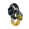 2 darabos AmazingThing Blend szíj Apple Watch 45/46/49mm-hez - sárga-fekete/fekete