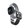 2 darabos AmazingThing Blend szíj Apple Watch 45/46/49mm-hez - szürke-fekete/szürke