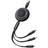 3 az 1-ben USB-C - USB-C / Lightning / Micro USB kábel, Mcdodo CA-3730, 1,2 m (fekete)
