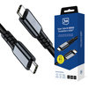 3mk Hyper Cable N-SZÉRIA USB-C / USB-C Thunderbolt 4 2m 48V / 5A 40Gb/s 240W 8K60Hz - fekete