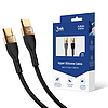 3mk Hyper Szilikon Kábel USB-C / USB-C 100W 2m - Fekete