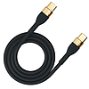 3mk Hyper Szilikon Kábel USB-C / USB-C 100W 2m - Fekete