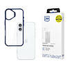 3mk Satin Armor tok+ kék Apple iPhone 16 Plus készülékhez - átlátszó