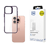 3mk Satin Armor tok+ lila Apple iPhone 16 Pro készülékhez - átlátszó