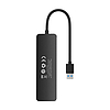 4 az 1-ben Hub Baseus UltraJoy Lite USB-A - USB 3.0 15 cm fekete (B0005280B111-00)