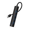 4 az 1-ben Hub Baseus UltraJoy Lite USB-A - USB 3.0 15 cm fekete (B0005280B111-00)