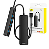 4 az 1-ben Hub Baseus UltraJoy Lite USB-A - USB 3.0 50 cm fekete (B0005280B111-02)