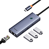 4 az 1-ben Hub Baseus UltraJoy USB-C - 3x USB 3.0 + RJ45, szürke (B0005280A813-00)
