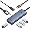 6 az 1-ben Hub Baseus UltraJoy USB-C HDMI4K@60Hz+4xUSB 3.0+PD, űrszürke (B00052807813-01)