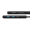 6in1 Baseus Lite sorozat USB-C 2x USB 3.0 + USB-C PD + HDMI + SD/TF hub fekete (WKQX050101)
