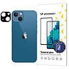 9H edzett üveg iPhone 15 Wozinsky Full Camera Glass - fekete