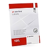 A-Series Etikett címke, 105x48mm, 100 lap, 12 címke/lap