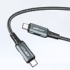 Acefast 2 az 1-ben töltő GaN 65W USB Type C / USB, adapter adapter HDMI 4K @ 60Hz (szett kábellel) fehér (A17 fehér)