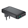 Acefast A100 65W GaN 2 USB-C+ USB-A töltő Ultra Slim - Fekete