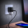 Acefast A23 30W GaN USB-C amerikai fali töltő - fekete