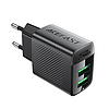 Acefast A86 hálózati töltő 2x USB-A 12W - fekete