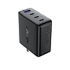 Acefast A96 PD100W GaN töltő (3 x USB-C + 1x USB-A) amerikai csatlakozóval - fekete