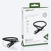 Acefast audiokábel MFI Lightning - 3,5 mm-es mini jack (aljzat) 18 cm, AUX fekete (C1-05 fekete)