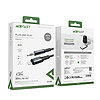 Acefast audiokábel MFI Lightning - 3,5 mm-es mini jack csatlakozó (férfi) 1,2 m, AUX szürke (C1-06 mélyűrszürke)