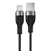 Acefast C11-04 USB-A - USB-C 3A kábel 1.2m mágneses fonott kábel - fekete