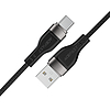 Acefast C11-04 USB-A - USB-C 3A kábel 1.2m mágneses fonott kábel - fekete