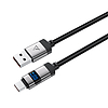 Acefast C15-04 USB-A - USB-C kábel kijelzővel 480Mb/s 66W 1.2m - fekete