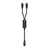 Acefast C5 USB-C - USB-C / USB-C 2in1 100W 480Mb/s kábel - fekete