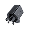 Acefast fali töltő (UK csatlakozó) USB Type C 20W, PPS, PD, QC 3.0, AFC, FCP fekete (A4 fekete)