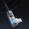 Acefast ferde kábel USB Type C - USB Type C 2m, 100W (20V / 5A) szürke (C5-03 mélyűrszürke)
