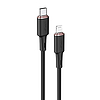 Acefast kábel MFI USB Type C - Lightning 1,2m, 30W, 3A fekete (C2-01 fekete)