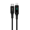 Acefast kábel MFI USB Type C - Lightning 1,2m, 30W, 3A fekete (C6-01 Black)
