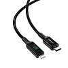 Acefast kábel MFI USB Type C - Lightning 1,2m, 30W, 3A fekete (C6-01 Black)