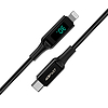 Acefast kábel MFI USB Type C - Lightning 1,2m, 30W, 3A fekete (C6-01 Black)