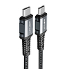 Acefast kábel USB Type C - USB Type C 1,2m, 60W (20V / 3A) szürke (C1-03 deep space szürke)